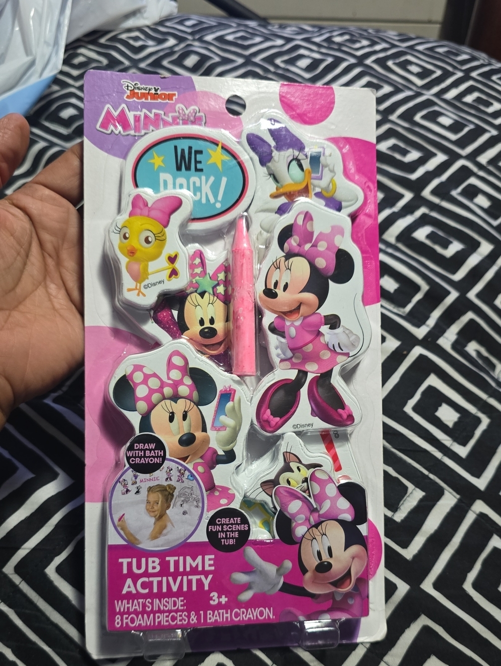 Disney Pink Minnie Mouse Tub Time Activity Set